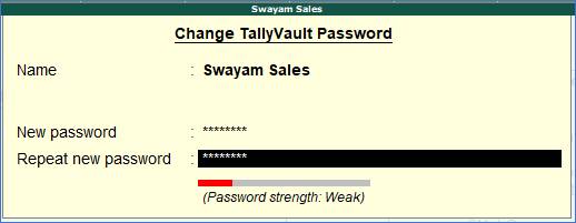 Security Control and Password in TallyERP9